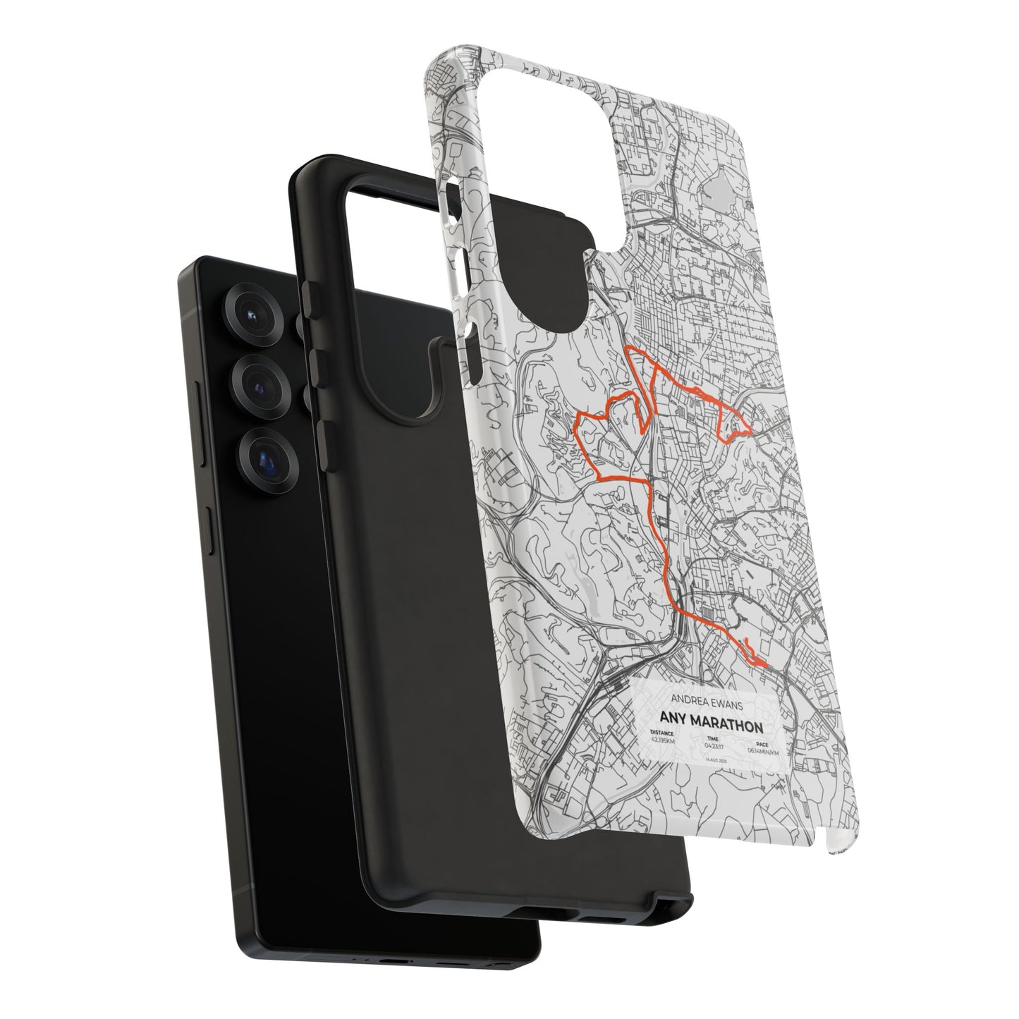 Customized Marathon Route Tough Phone Case