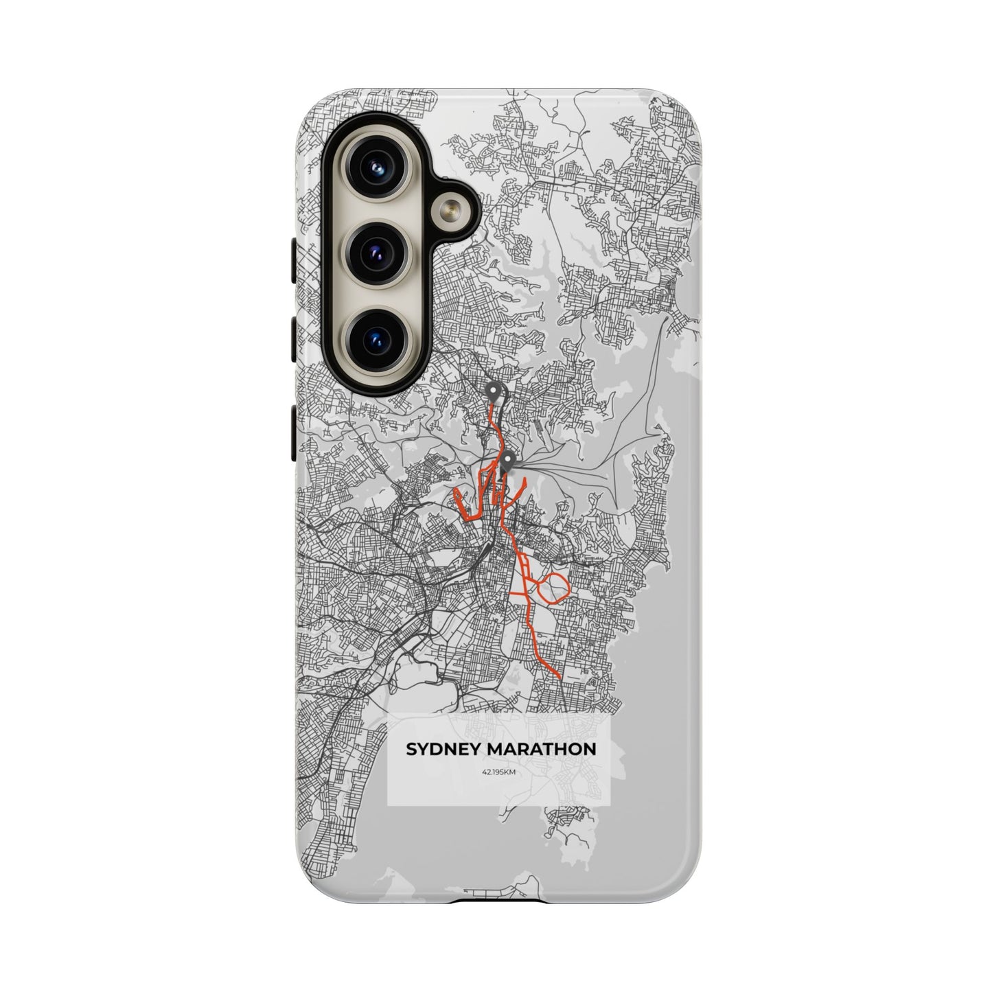 Sydney Marathon Route Tough Phone Case