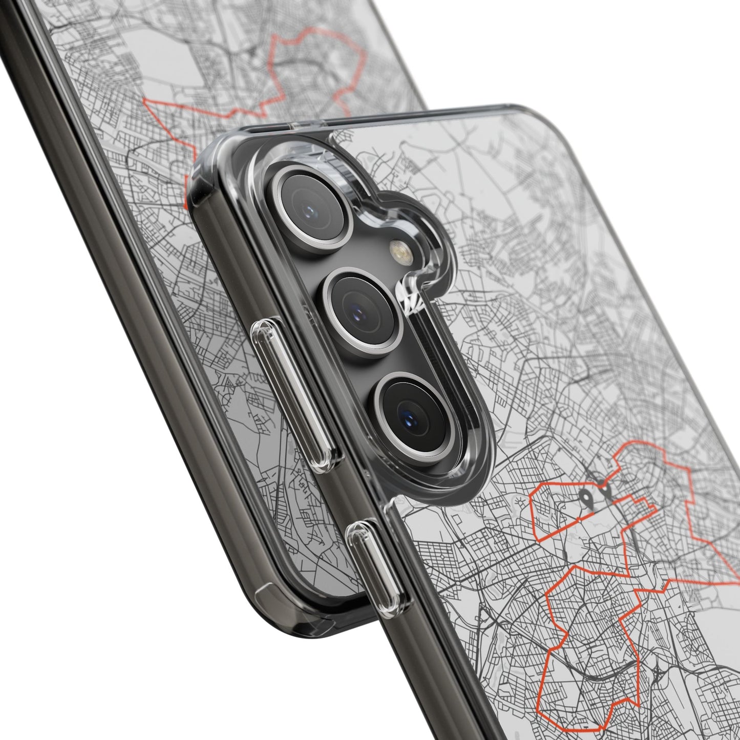 Berlin Marathon Route Clear Impact-Resistant Phone Case