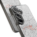 London Marathon Route Clear Impact-Resistant Phone Case