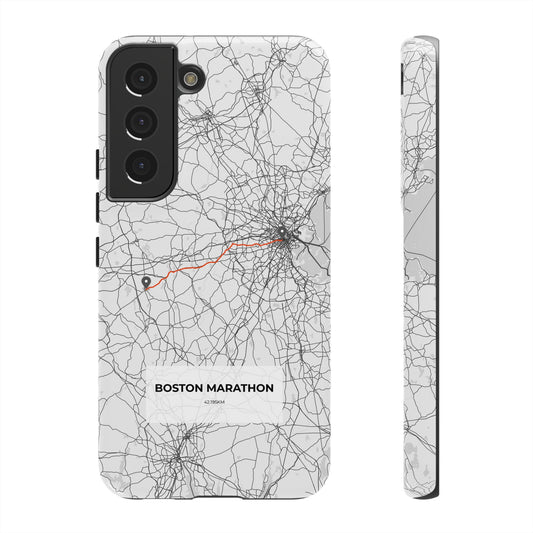 Boston Marathon Route Tough Phone Case