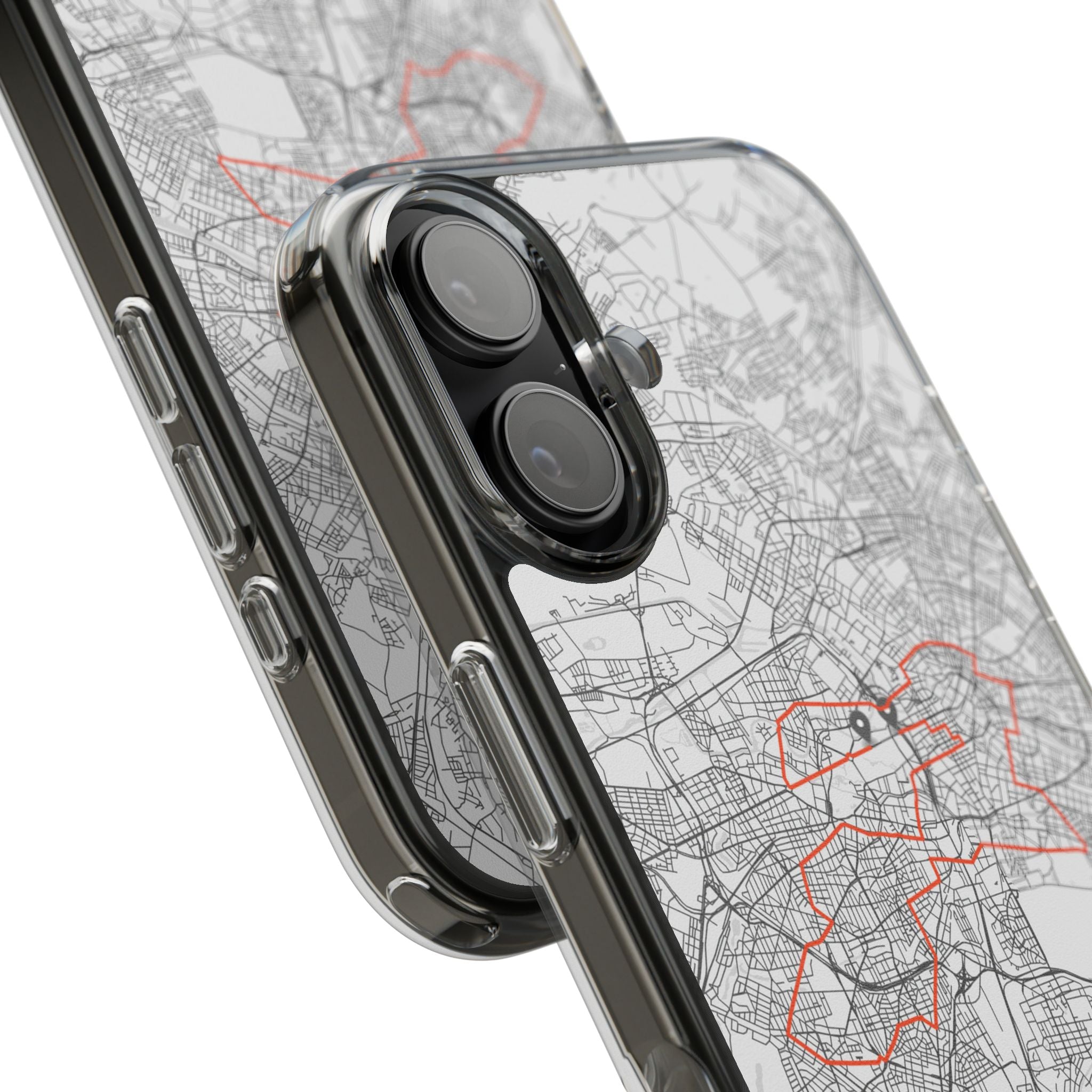Berlin Marathon Route Clear Impact-Resistant Phone Case
