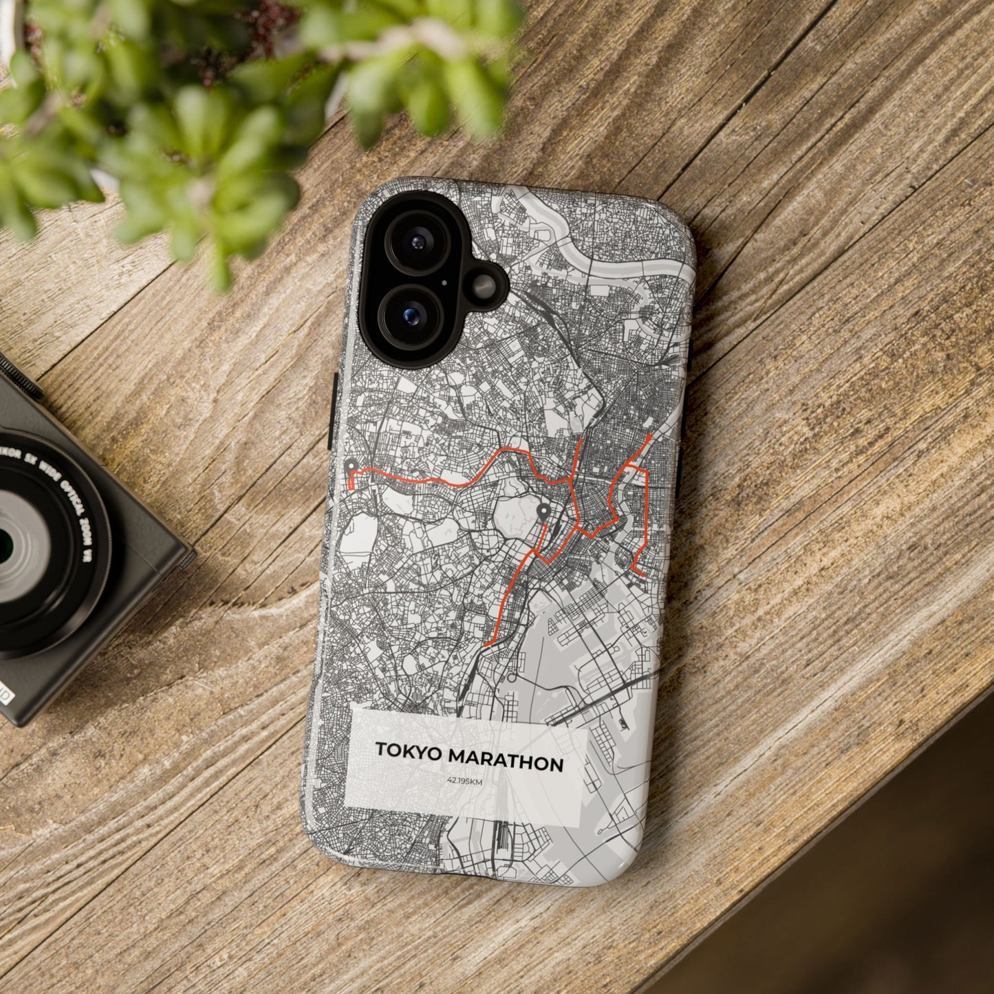 Tokyo Marathon Route Tough Phone Case