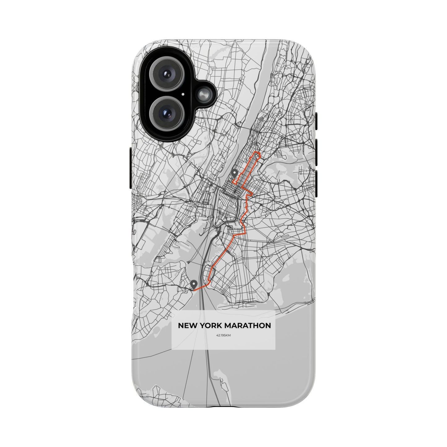 New York Marathon Route Tough Phone Case