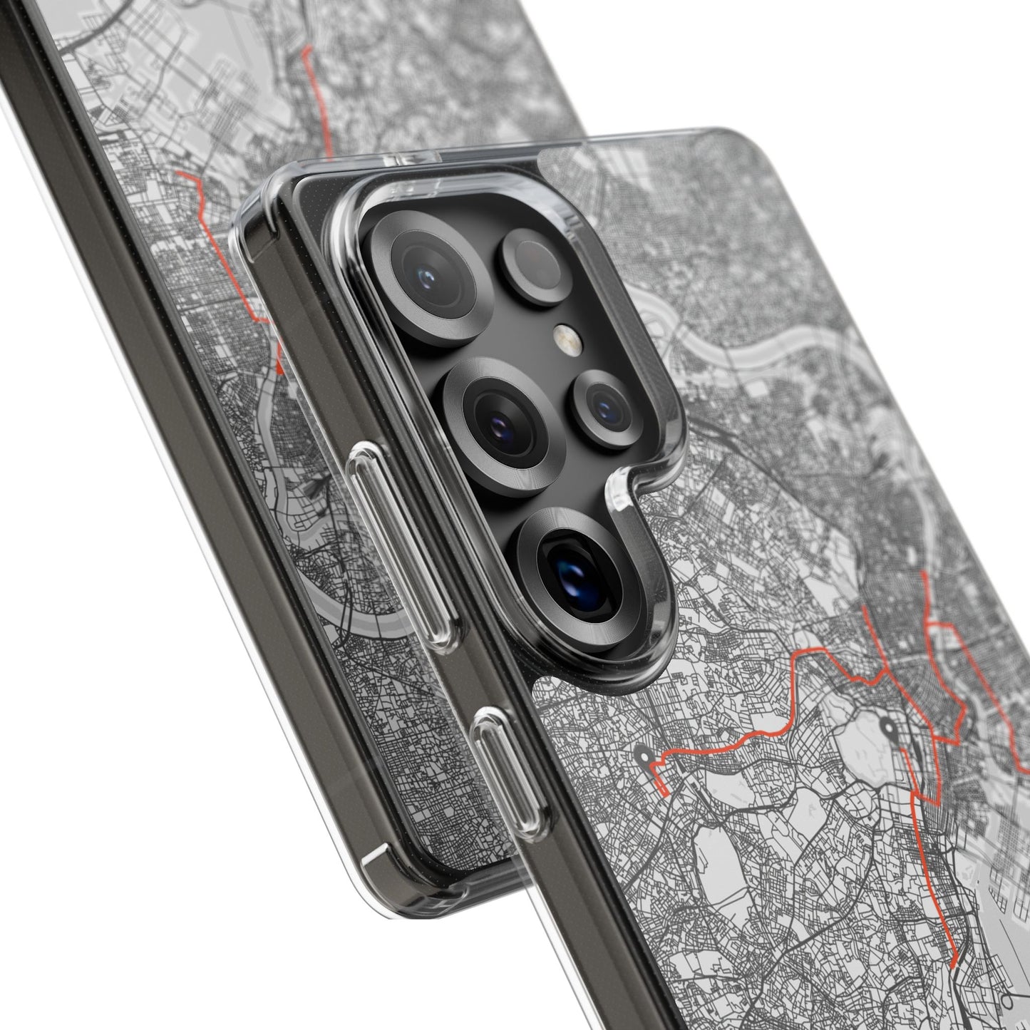 Tokyo Marathon Route Clear Impact-Resistant Phone Case