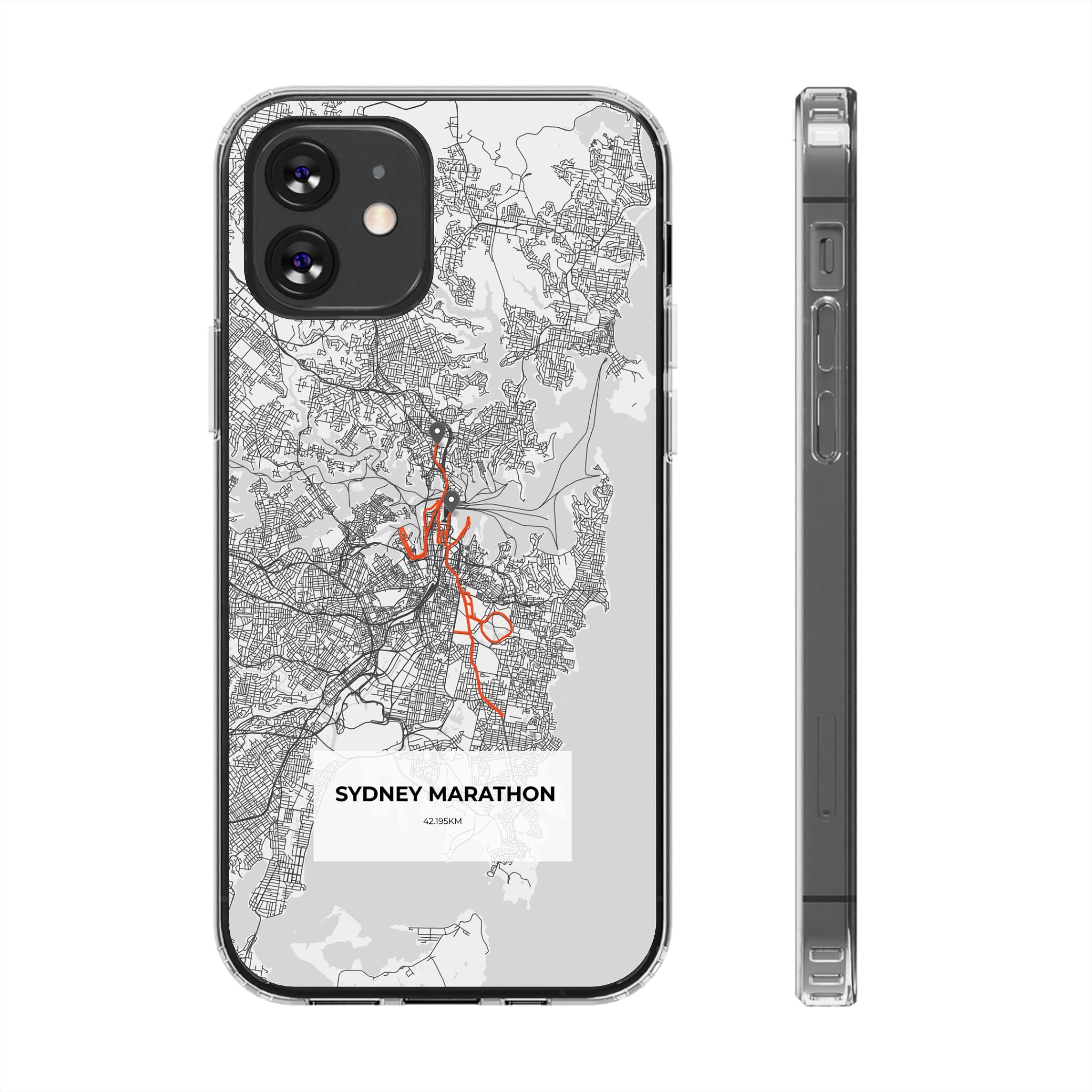Sydney Marathon Route Magnetic Clear Impact-Resistant Phone Case