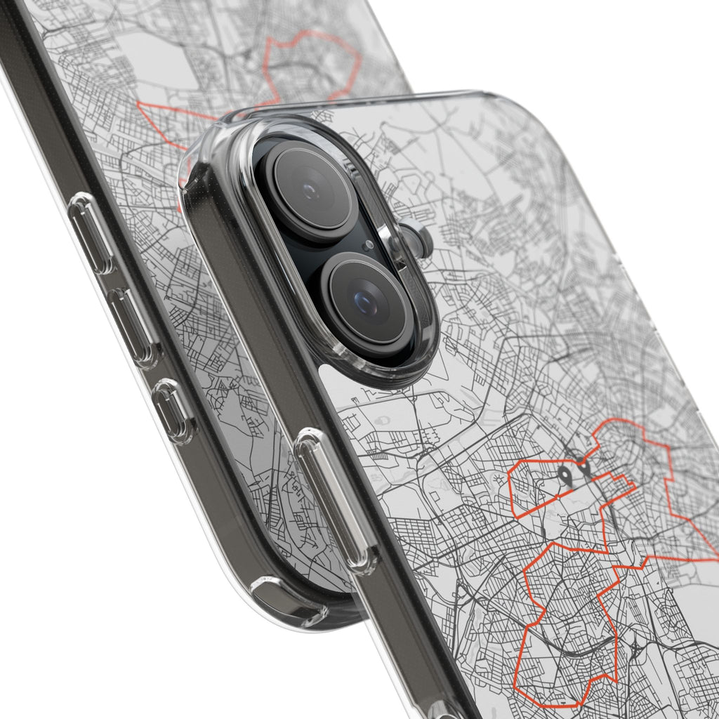 Berlin Marathon Route Clear Impact-Resistant Phone Case