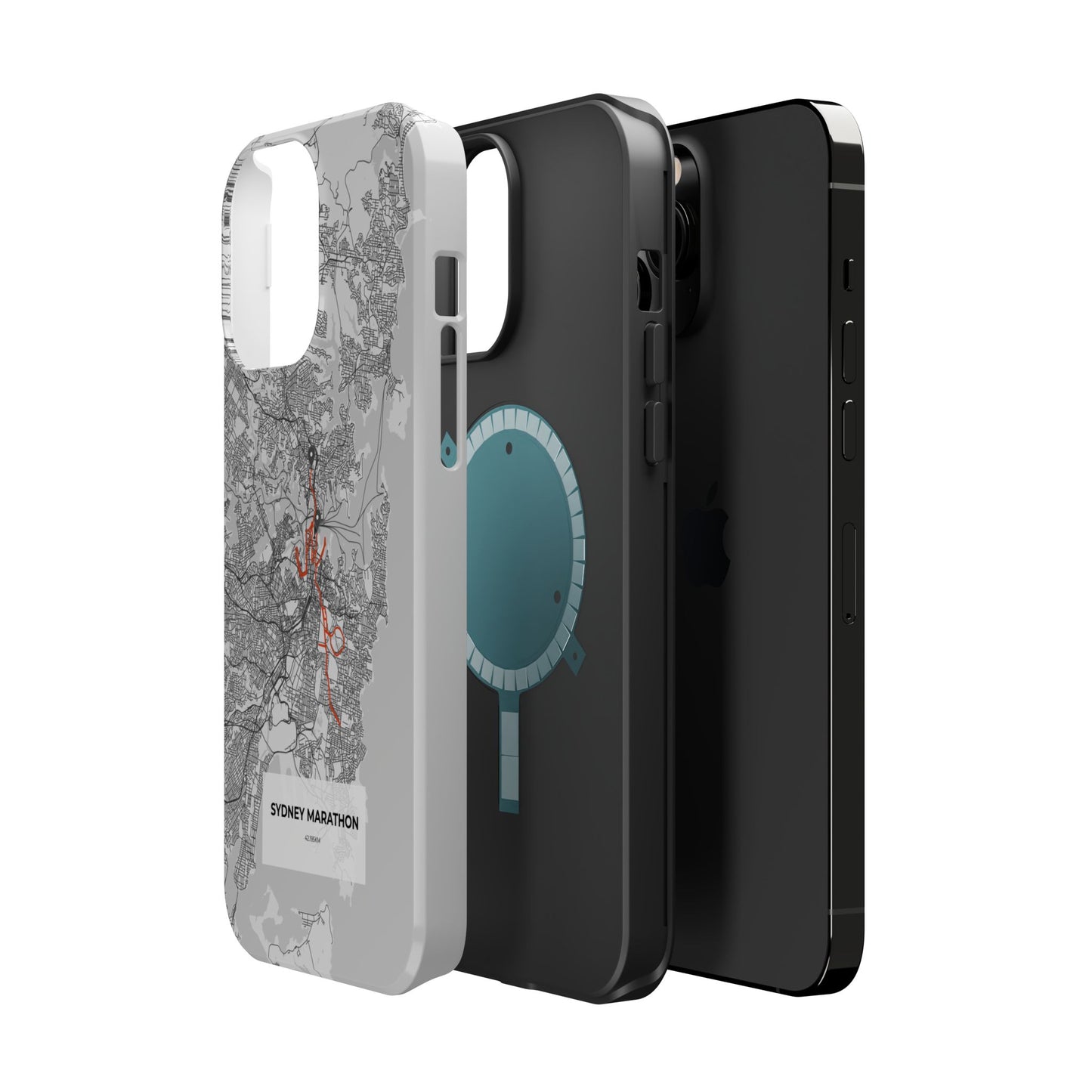 Sydney Marathon Route Magnetic Impact-Resistant Phone Case