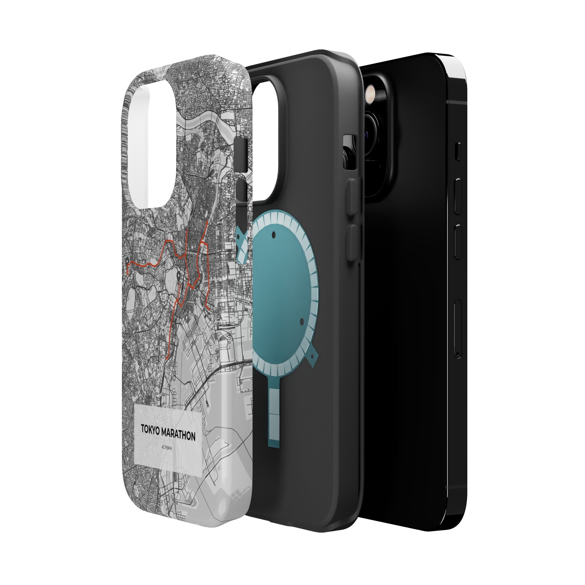 Tokyo Marathon Route Magnetic Impact-Resistant Phone Case
