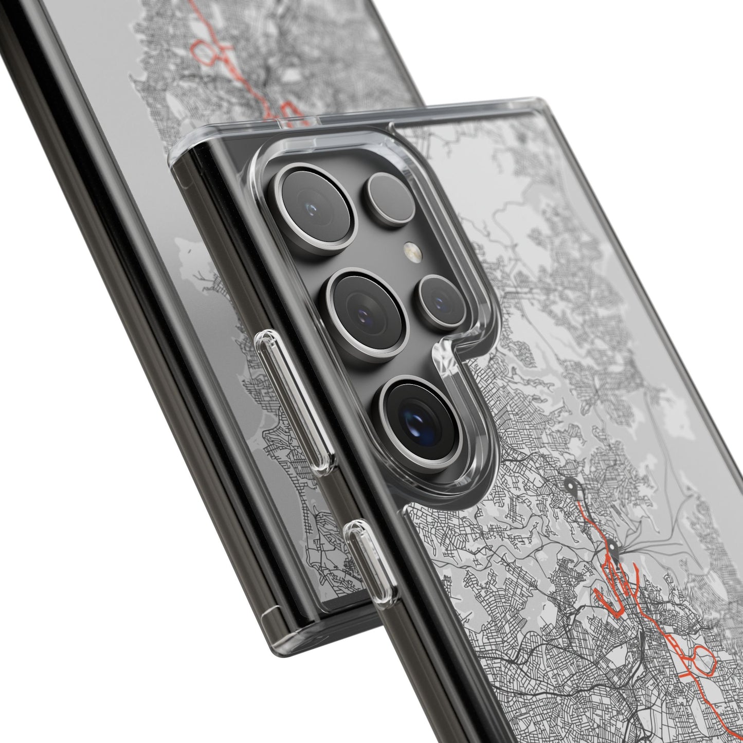 Sydney Marathon Route Clear Impact-Resistant Phone Case