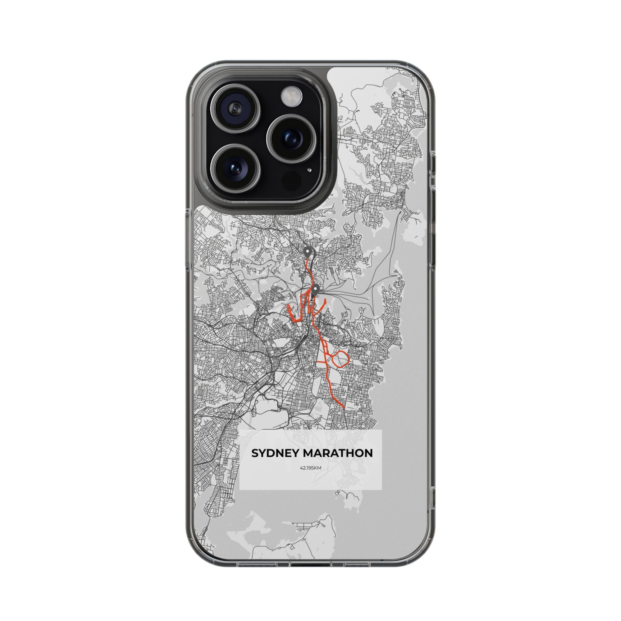 Sydney Marathon Route Magnetic Clear Impact-Resistant Phone Case