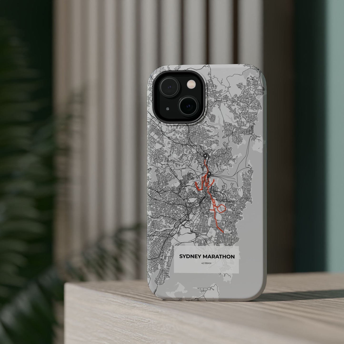 Sydney Marathon Route Magnetic Impact-Resistant Phone Case