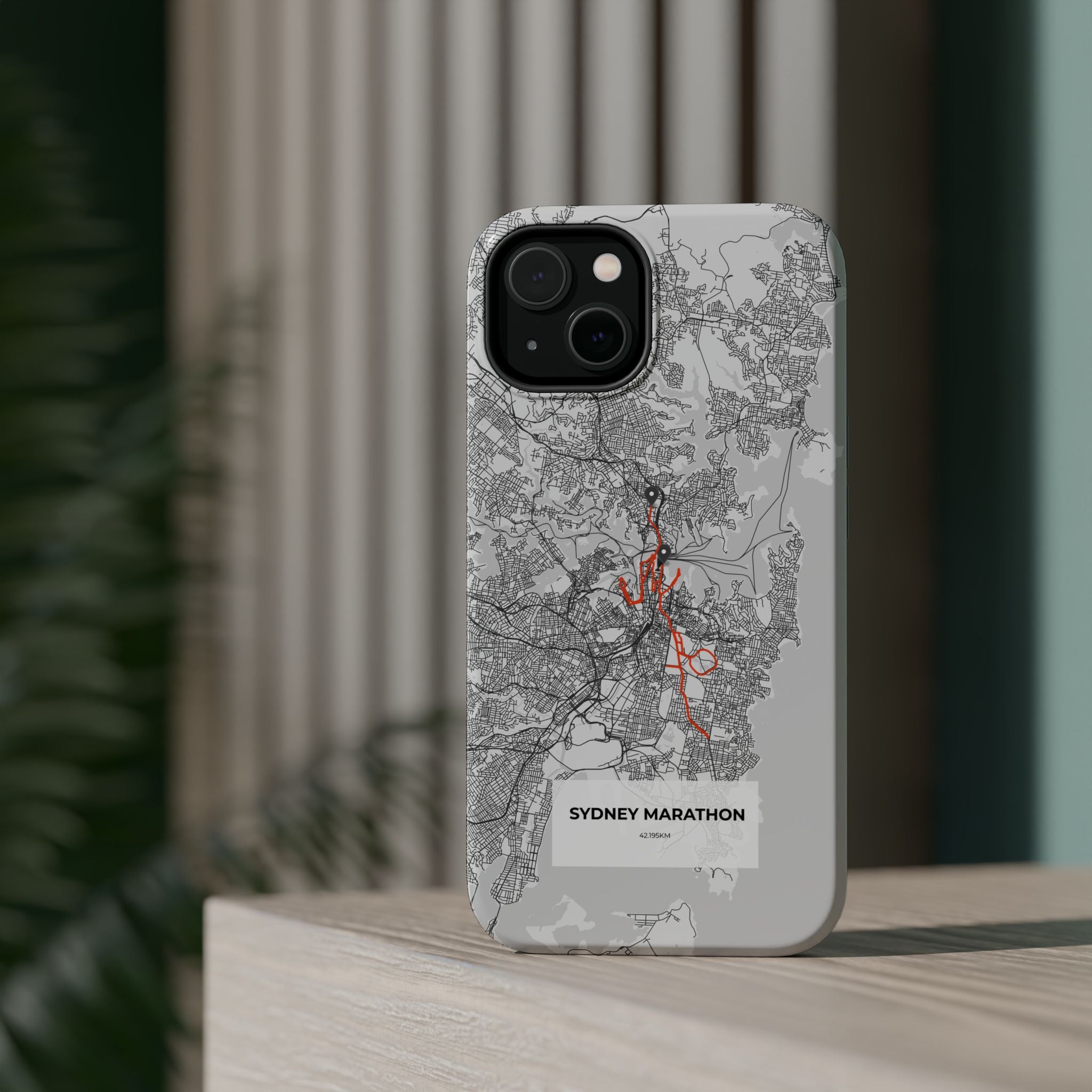Sydney Marathon Route Magnetic Impact-Resistant Phone Case