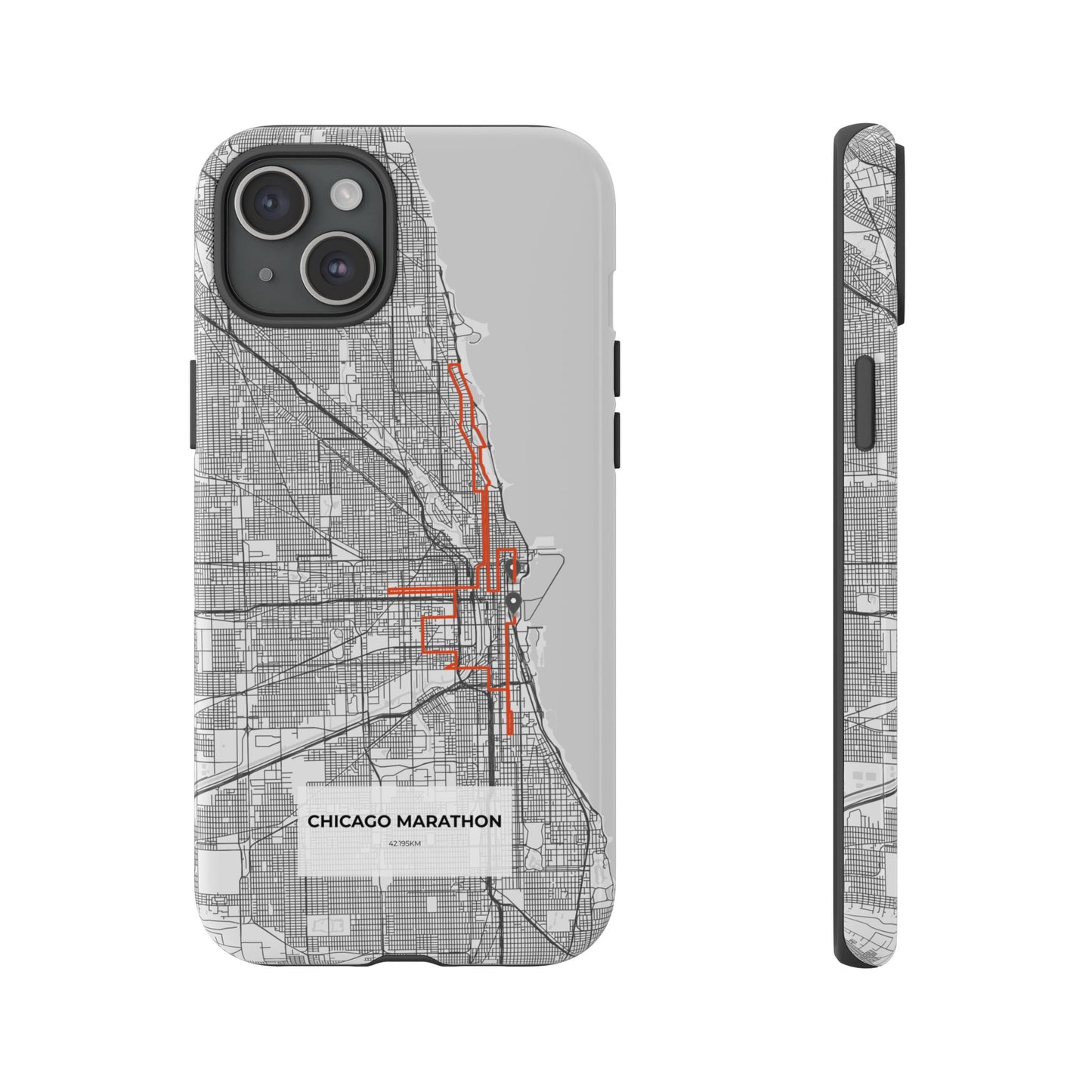 Chicago Marathon Route Tough Phone Case