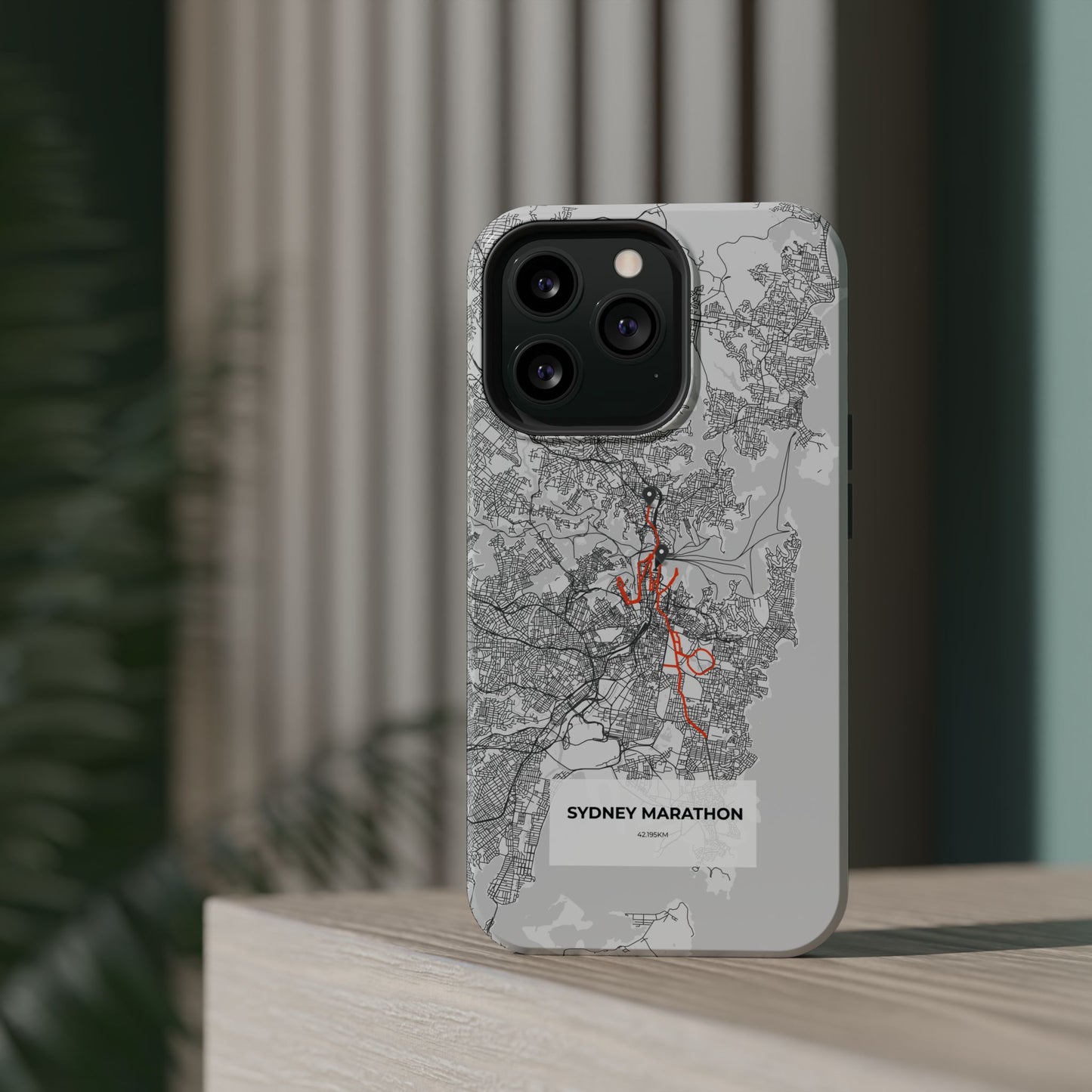 Sydney Marathon Route Magnetic Impact-Resistant Phone Case