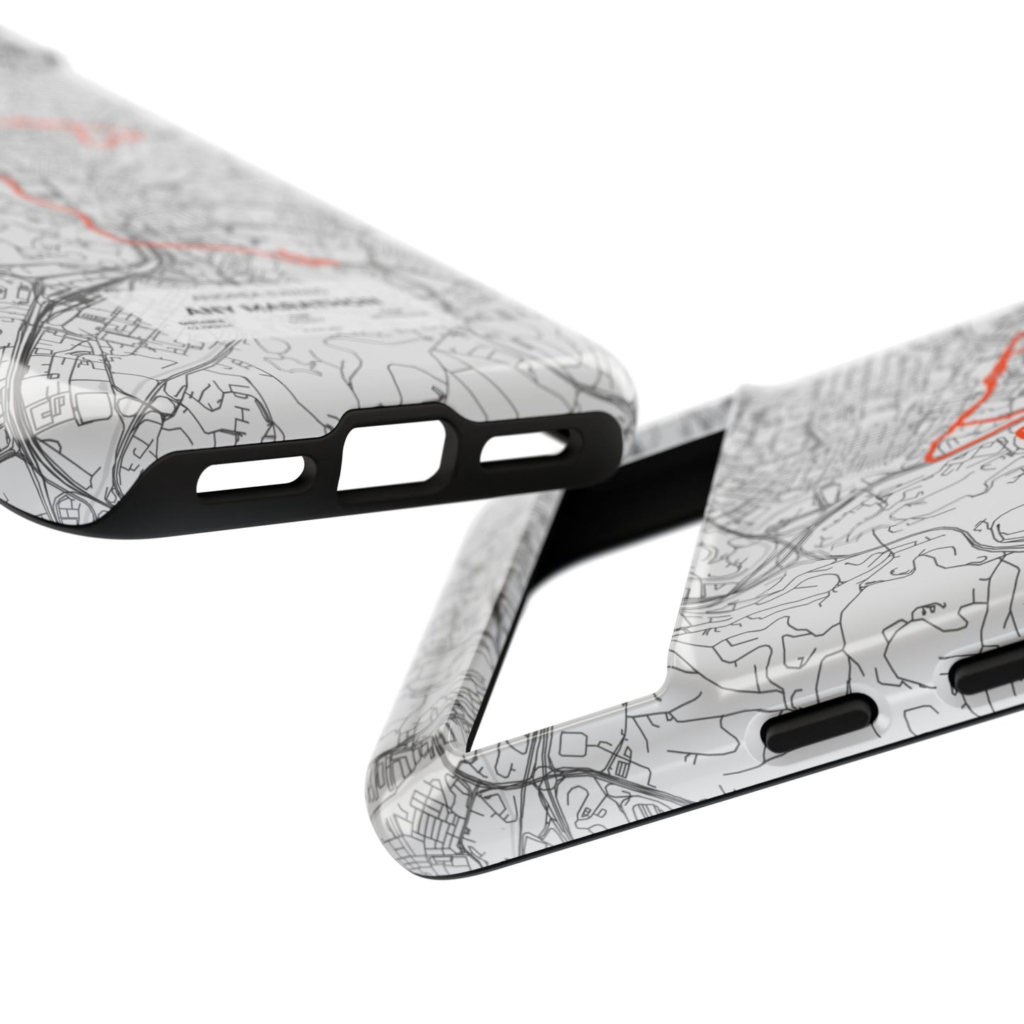 Customized Marathon Route Tough Phone Case