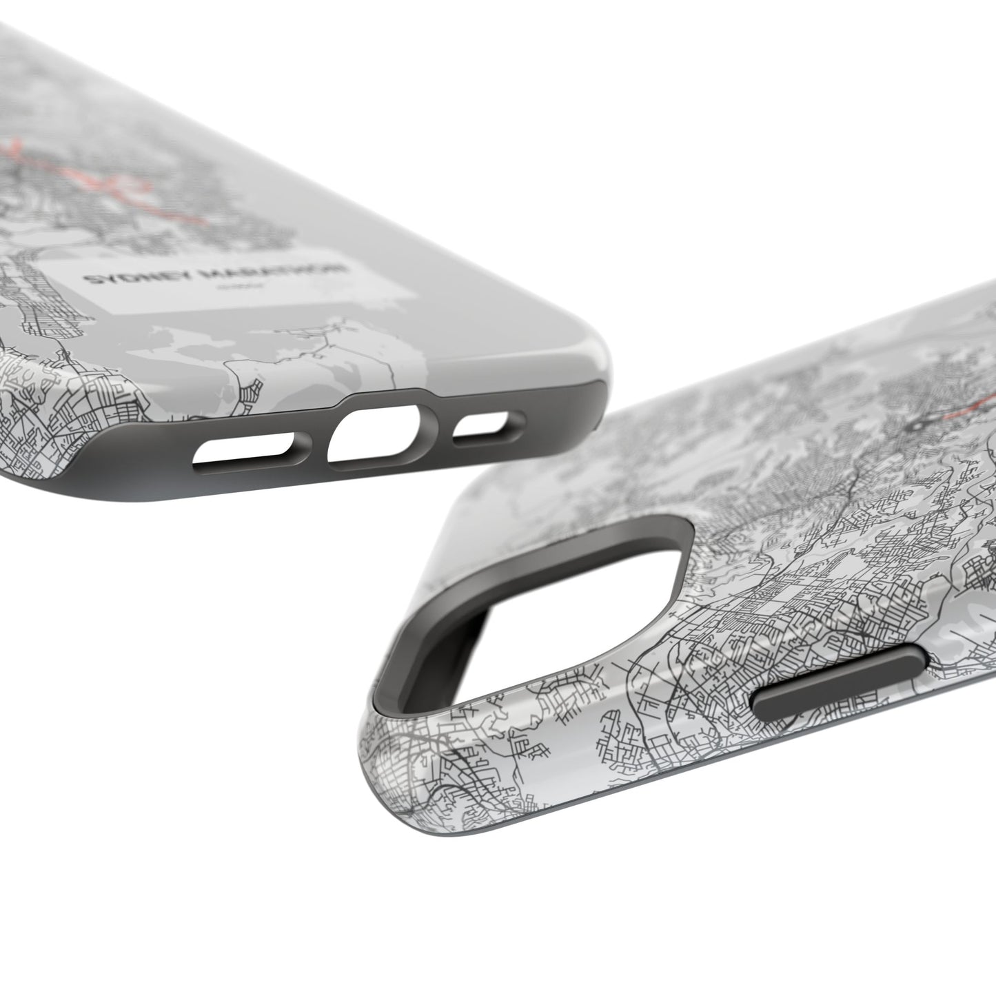 Sydney Marathon Route Magnetic Impact-Resistant Phone Case