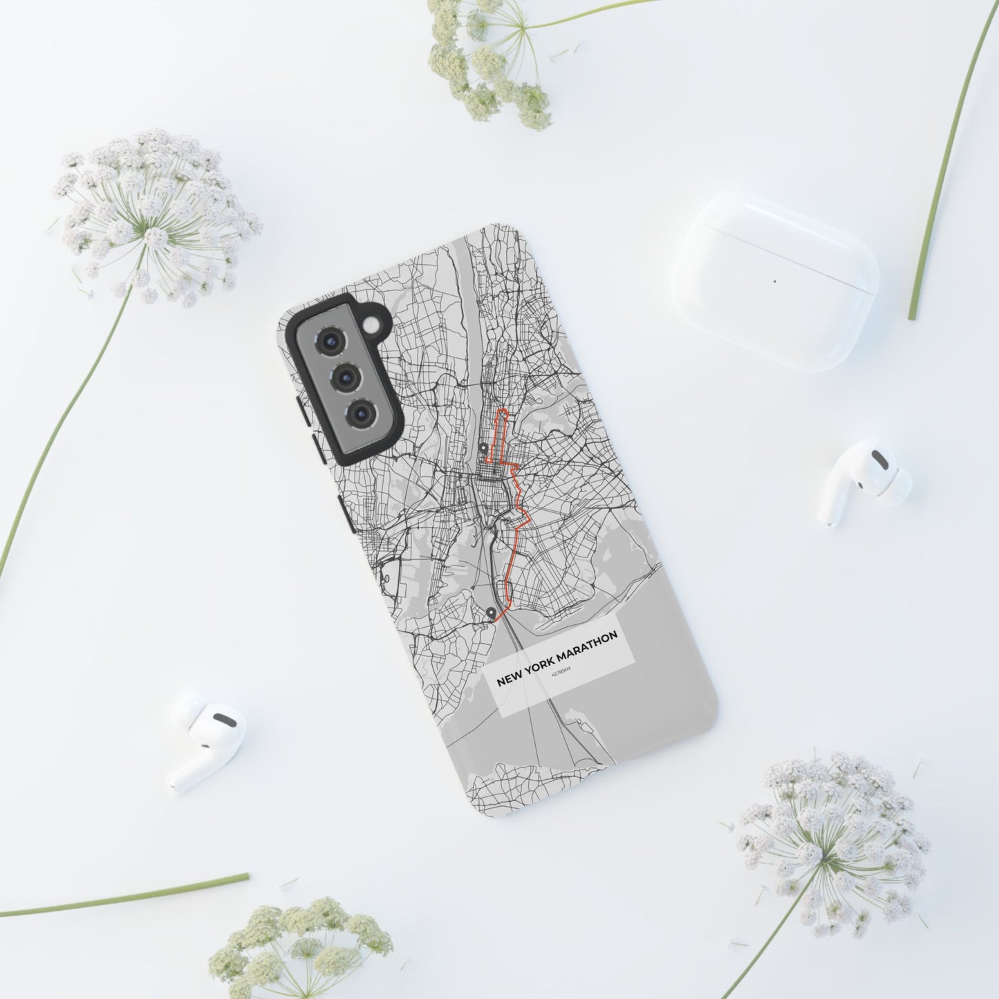 New York Marathon Route Tough Phone Case