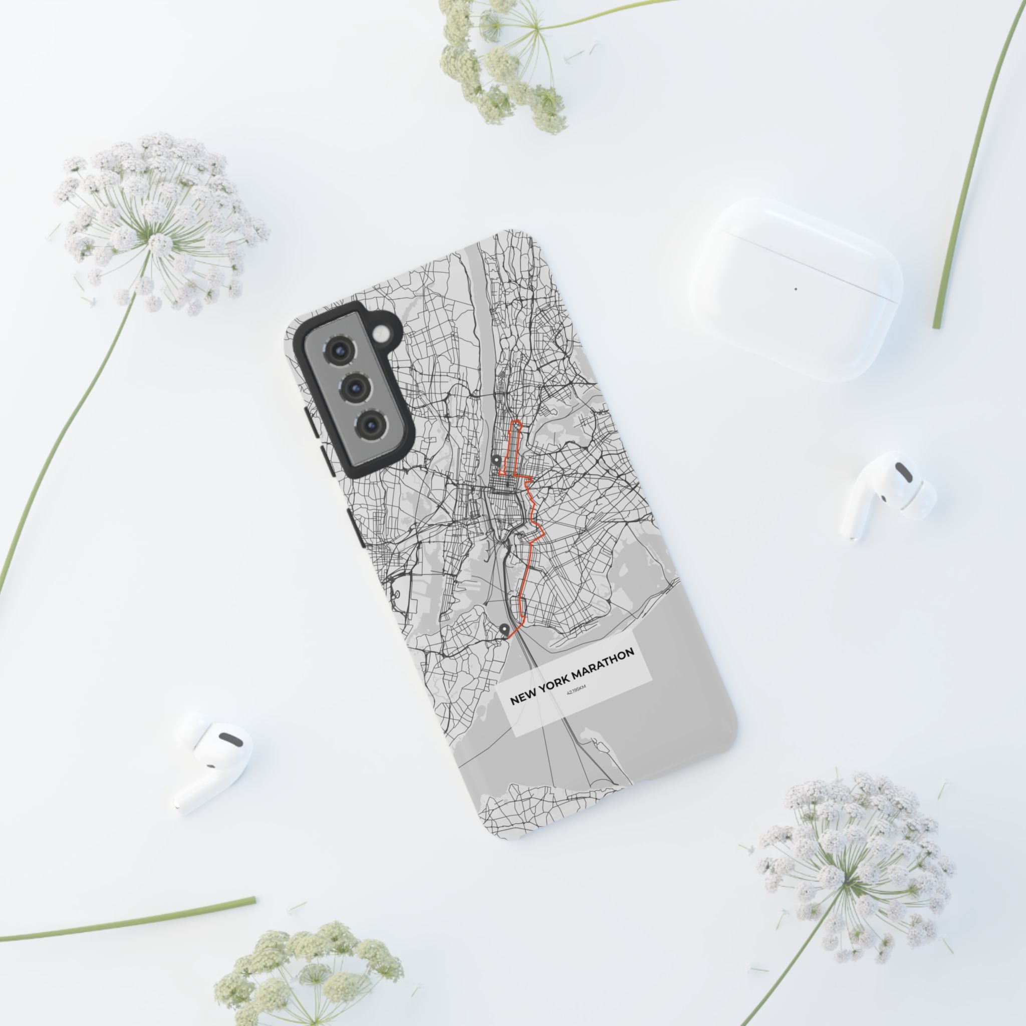 New York Marathon Route Tough Phone Case