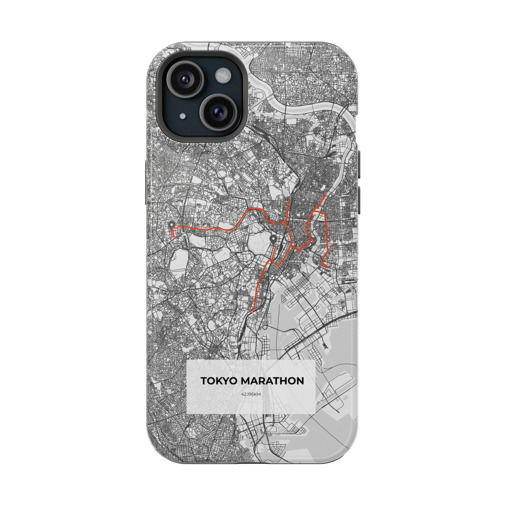 Tokyo Marathon Route Magnetic Impact-Resistant Phone Case