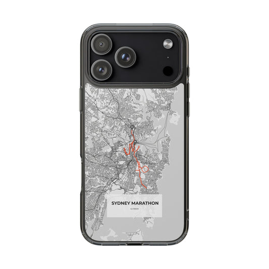 Sydney Marathon Route Clear Impact-Resistant Phone Case
