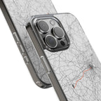 Boston Marathon Route Clear Impact-Resistant Phone Case