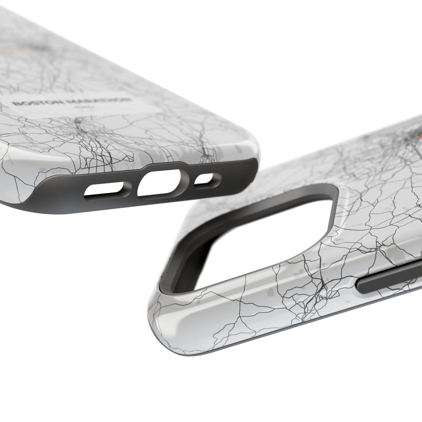 Boston Marathon Route Magnetic Impact-Resistant Phone Case