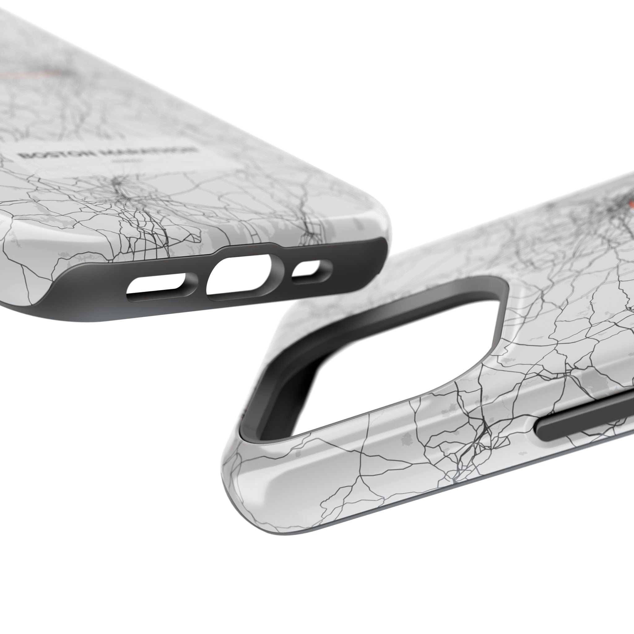 Boston Marathon Route Magnetic Impact-Resistant Phone Case