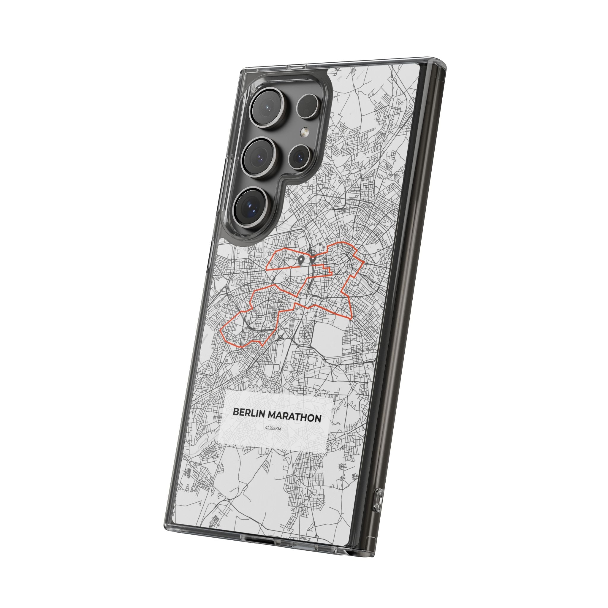 Berlin Marathon Route Clear Impact-Resistant Phone Case