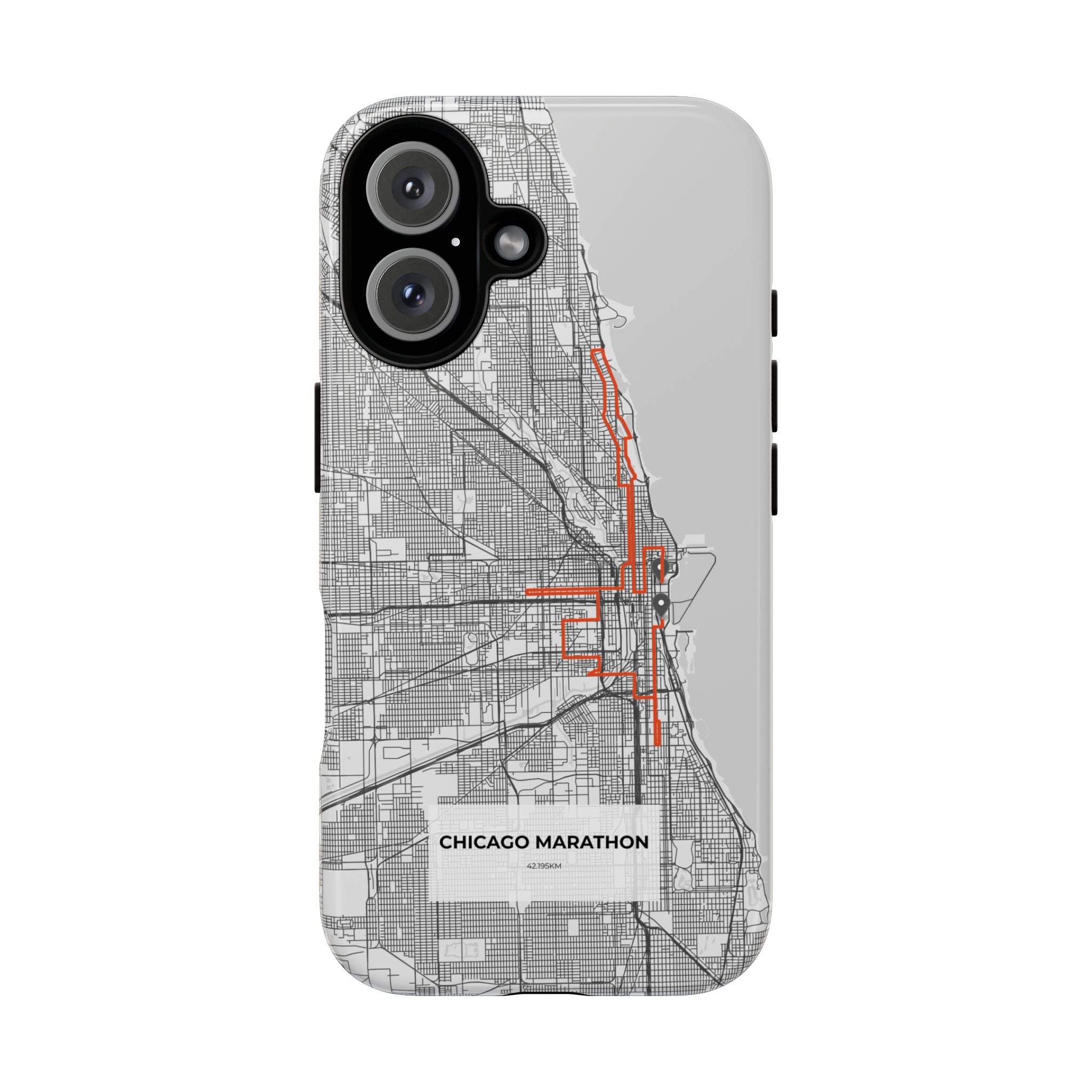 Chicago Marathon Route Tough Phone Case