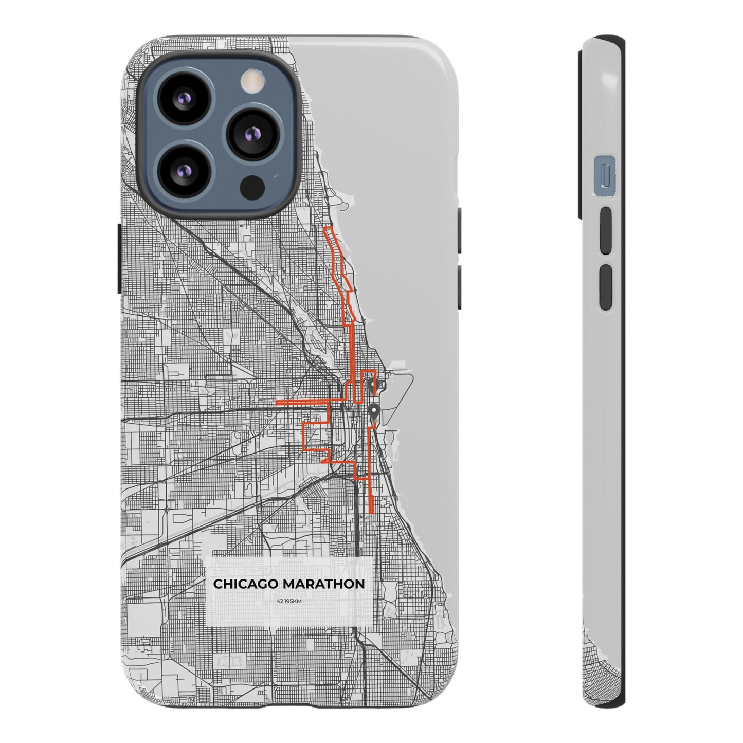 Chicago Marathon Route Tough Phone Case