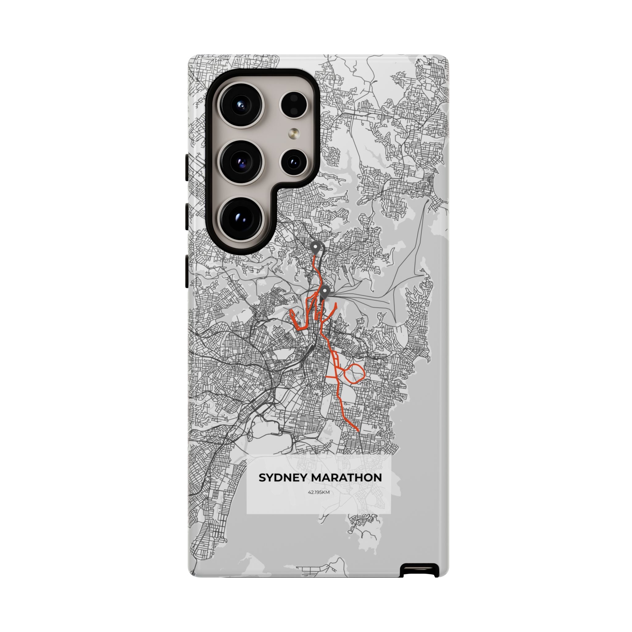 Sydney Marathon Route Tough Phone Case