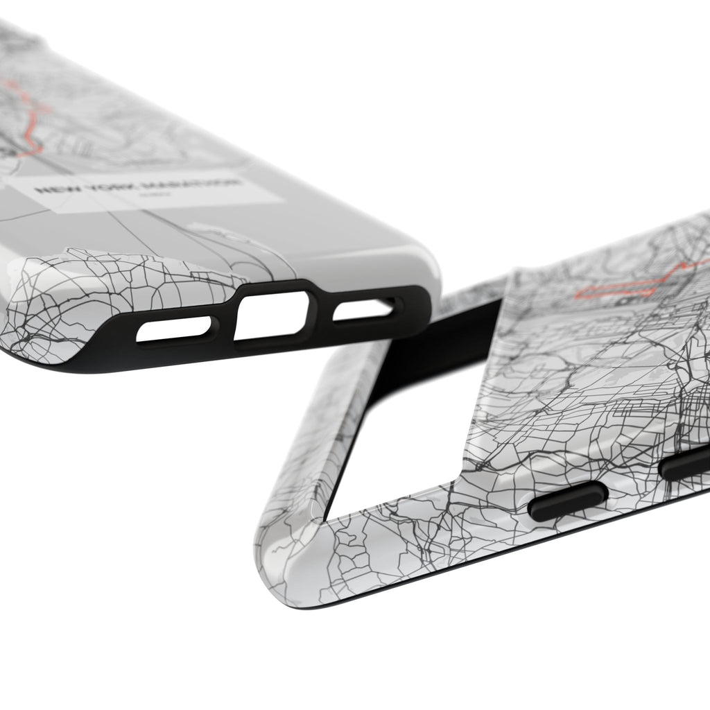 New York Marathon Route Tough Phone Case