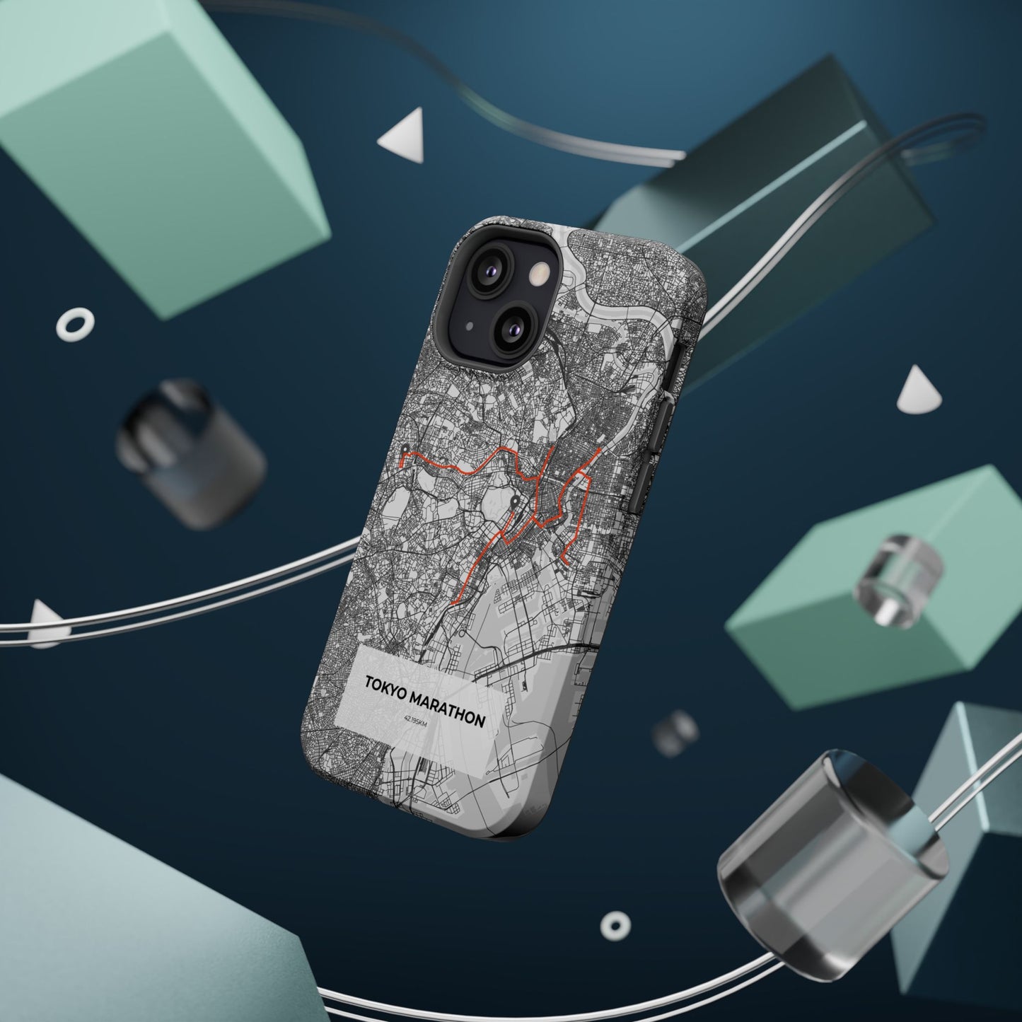 Tokyo Marathon Route Magnetic Impact-Resistant Phone Case