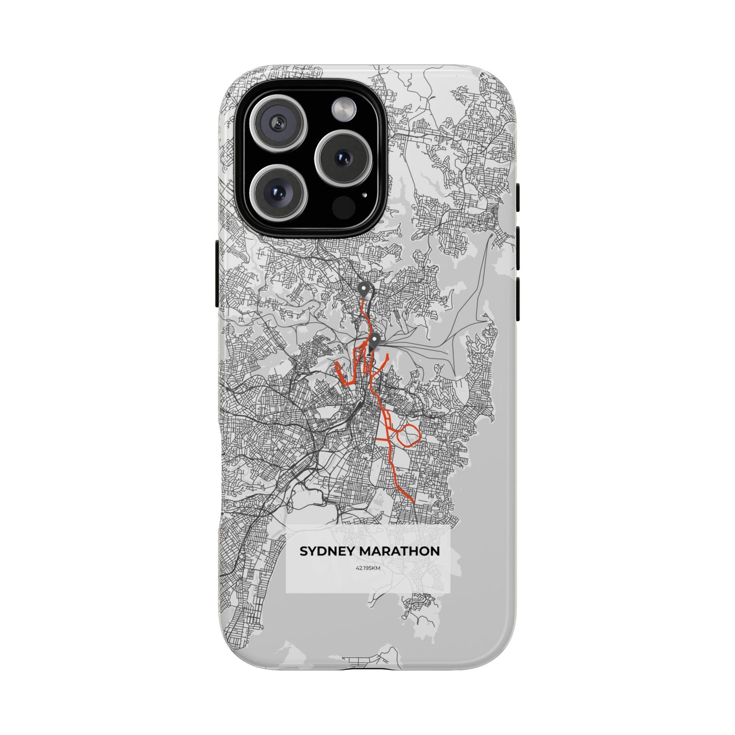 Sydney Marathon Route Tough Phone Case