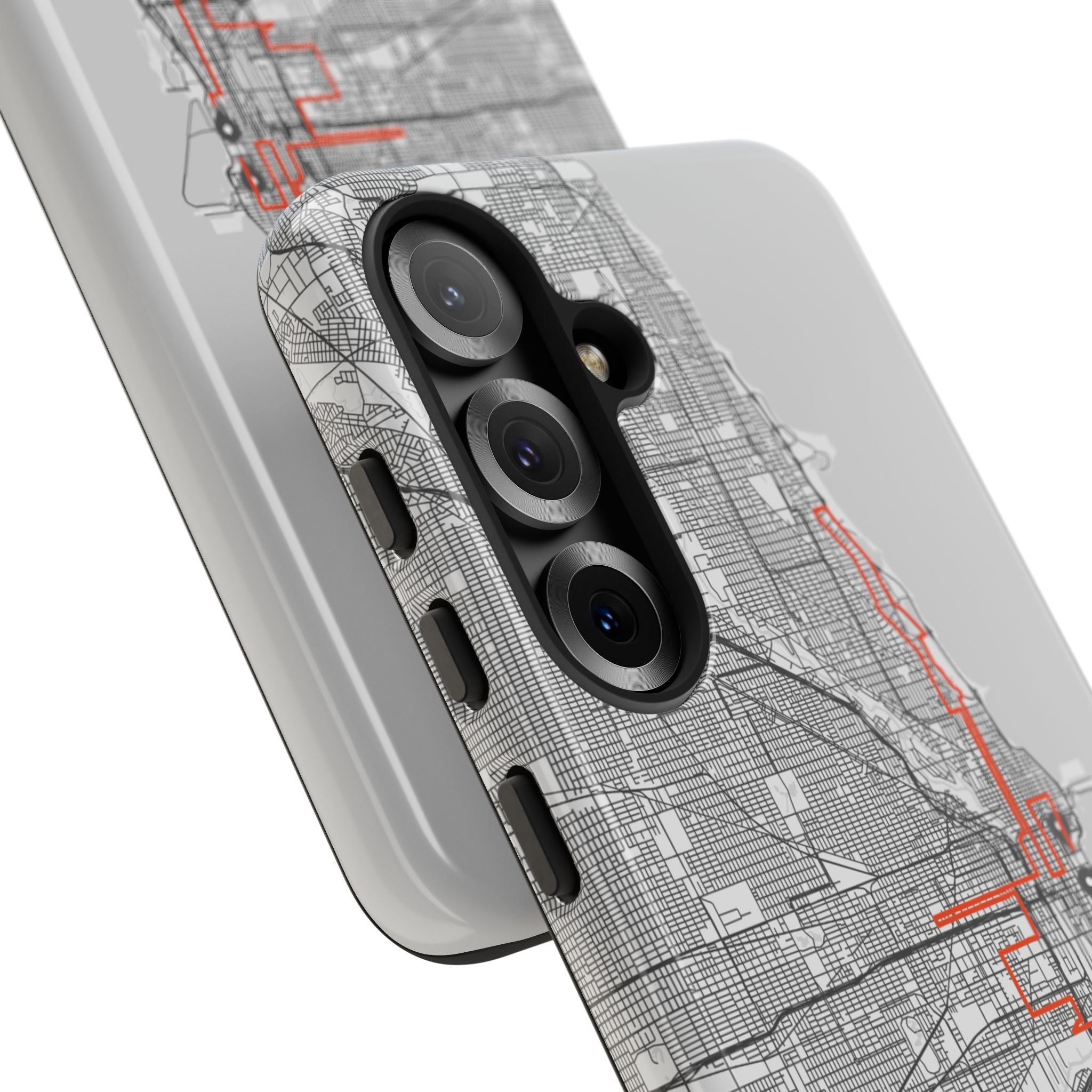 Chicago Marathon Route Tough Phone Case