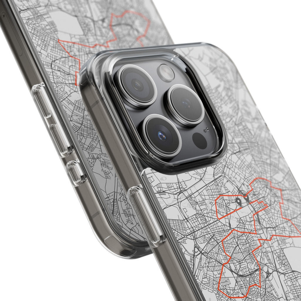 Berlin Marathon Route Clear Impact-Resistant Phone Case