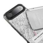 New York Marathon Route Clear Impact-Resistant Phone Case