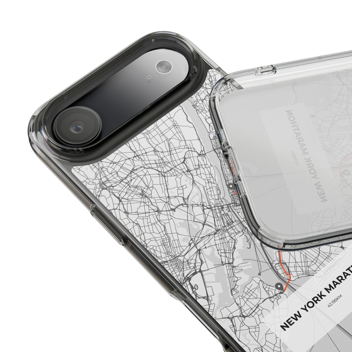 New York Marathon Route Clear Impact-Resistant Phone Case