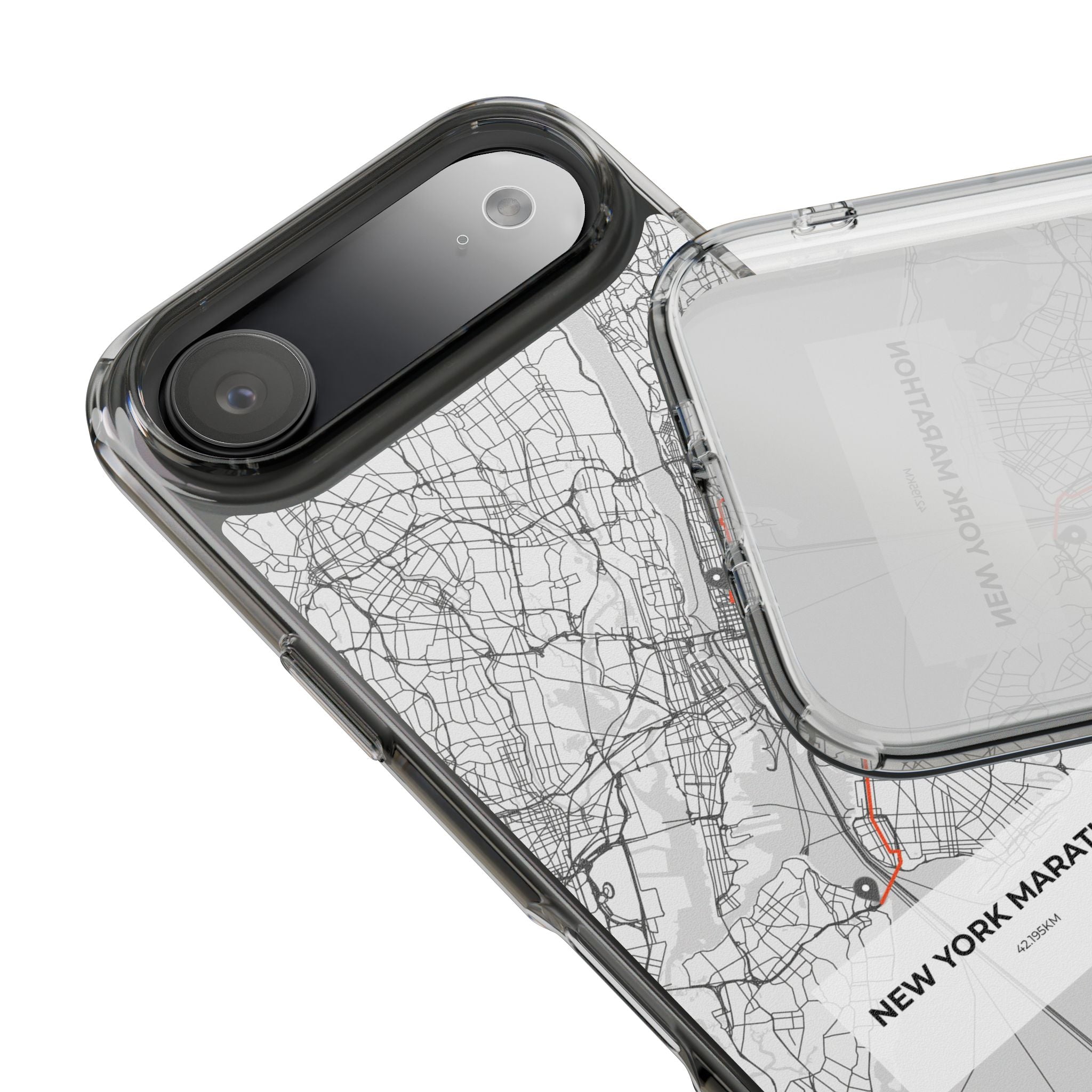 New York Marathon Route Clear Impact-Resistant Phone Case