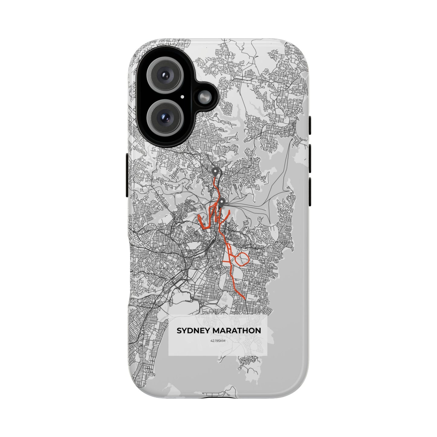 Sydney Marathon Route Tough Phone Case