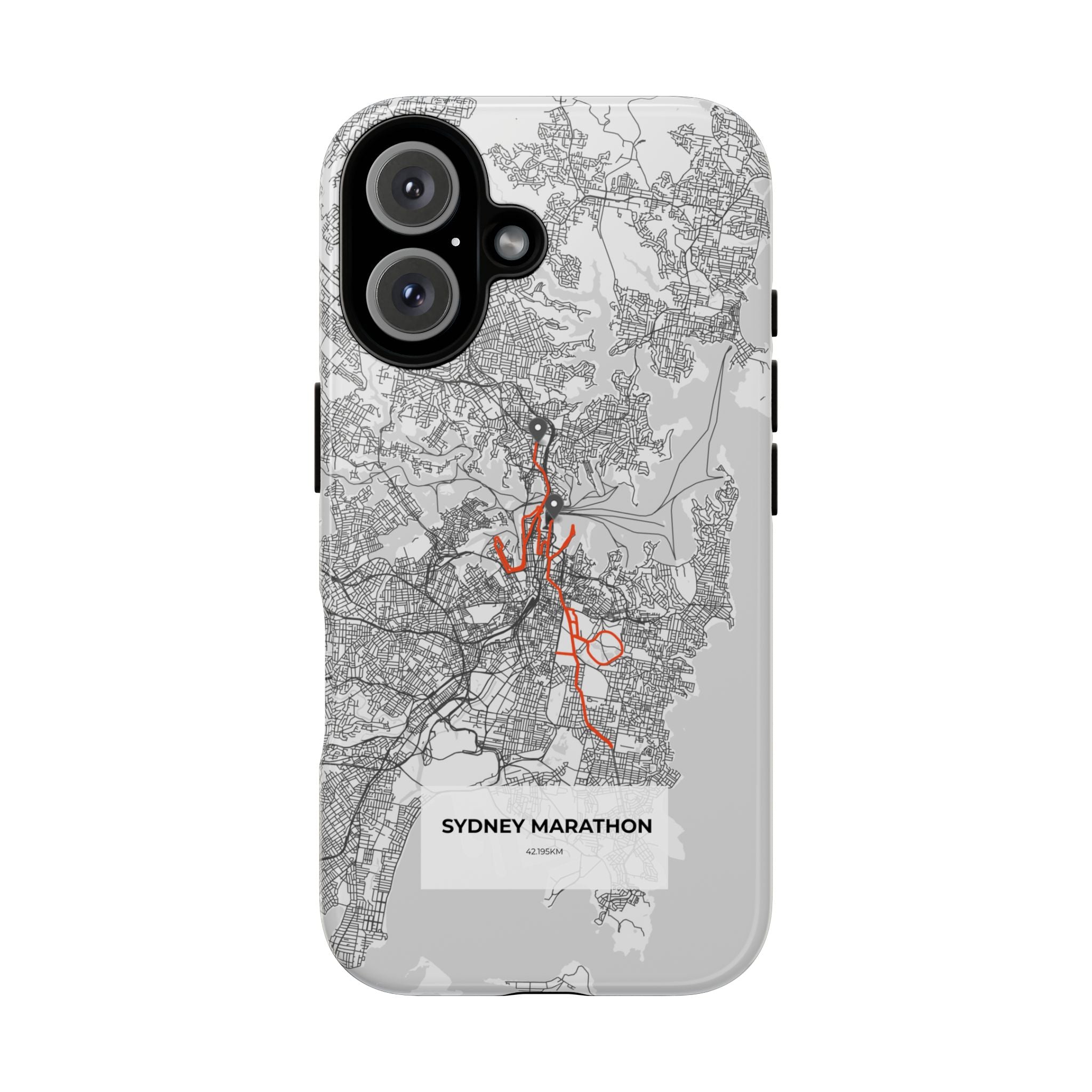 Sydney Marathon Route Tough Phone Case