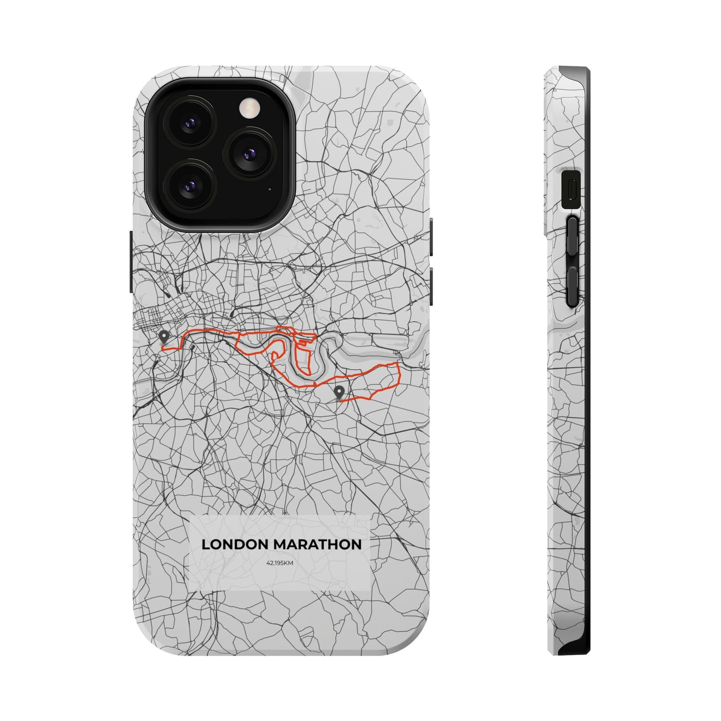 London Marathon Route Magnetic Impact-Resistant Phone Case
