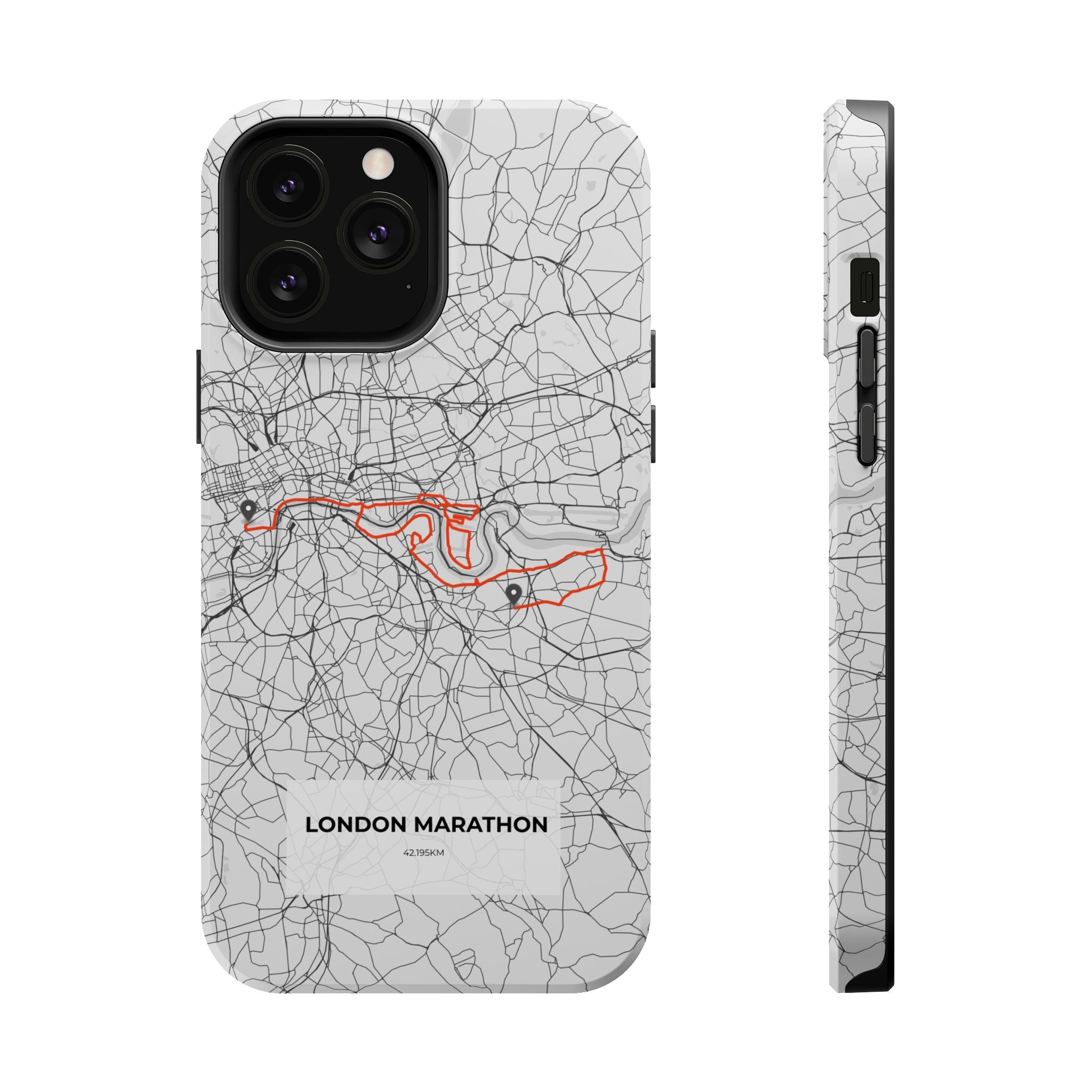 London Marathon Route Magnetic Impact-Resistant Phone Case