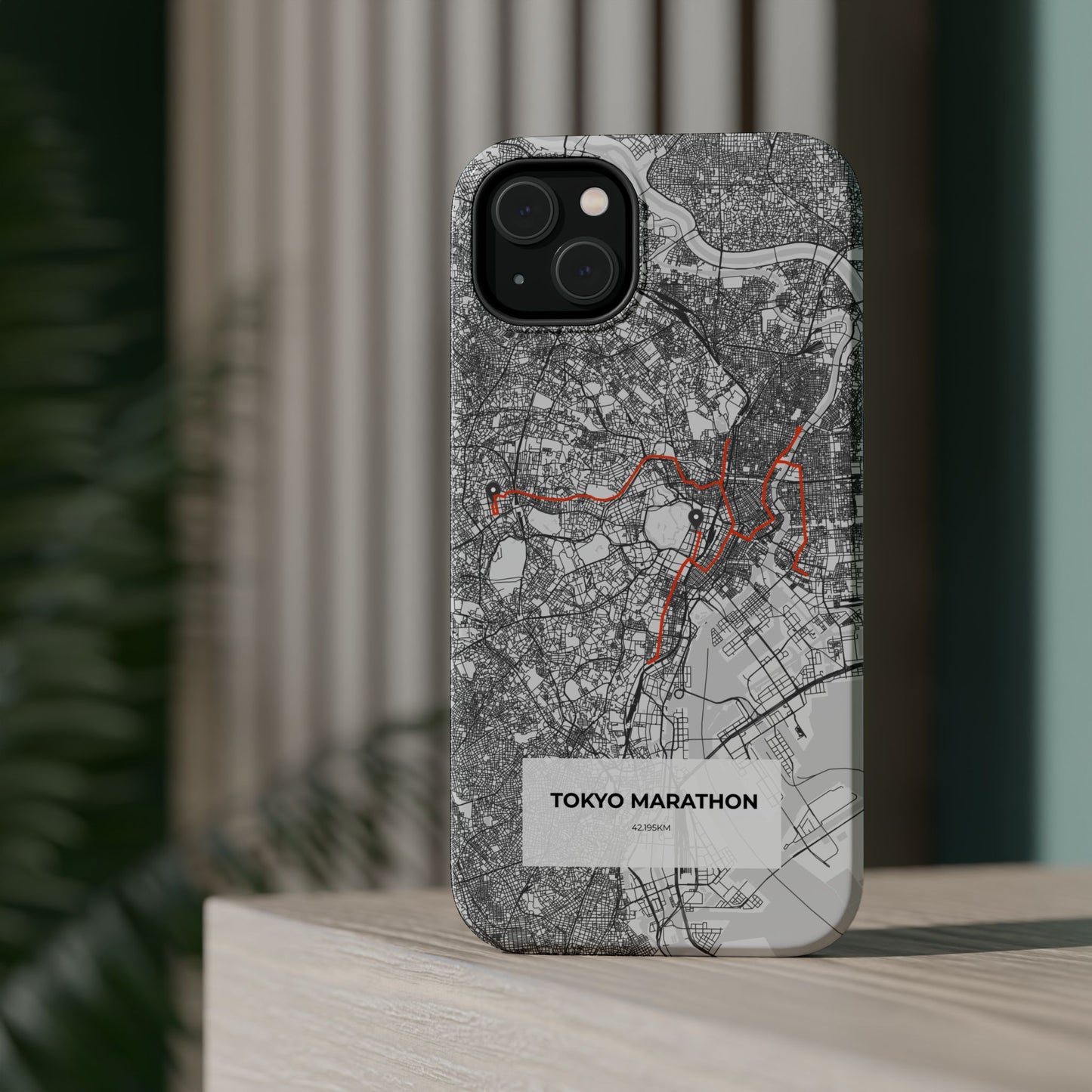 Tokyo Marathon Route Magnetic Impact-Resistant Phone Case