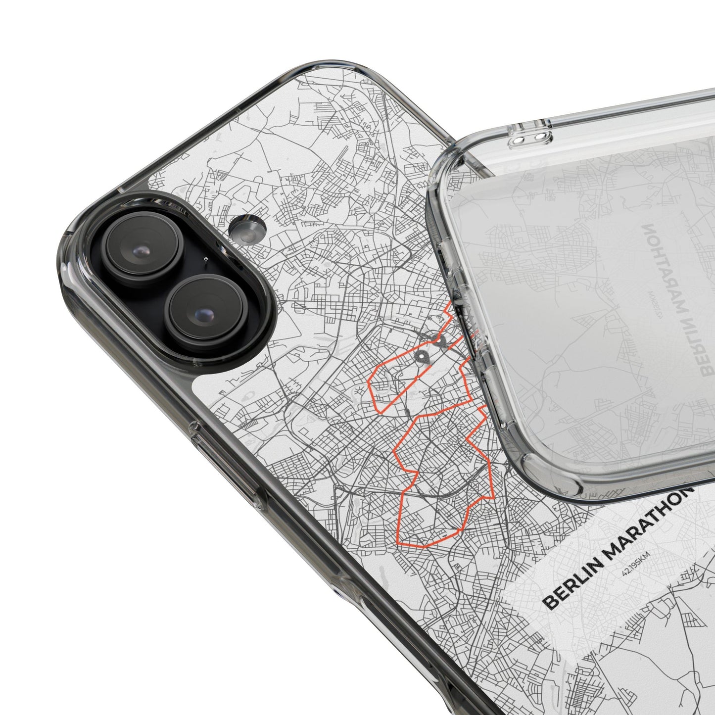 Berlin Marathon Route Clear Impact-Resistant Phone Case