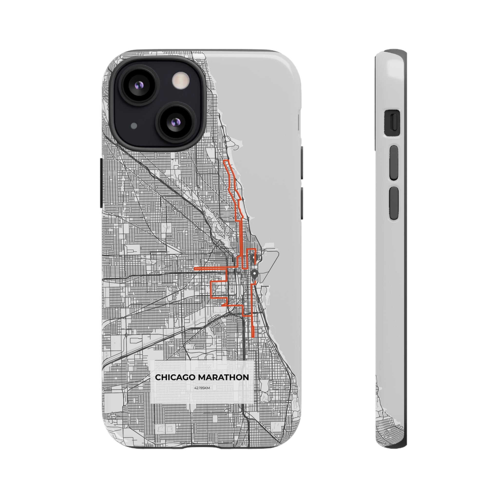 Chicago Marathon Route Tough Phone Case