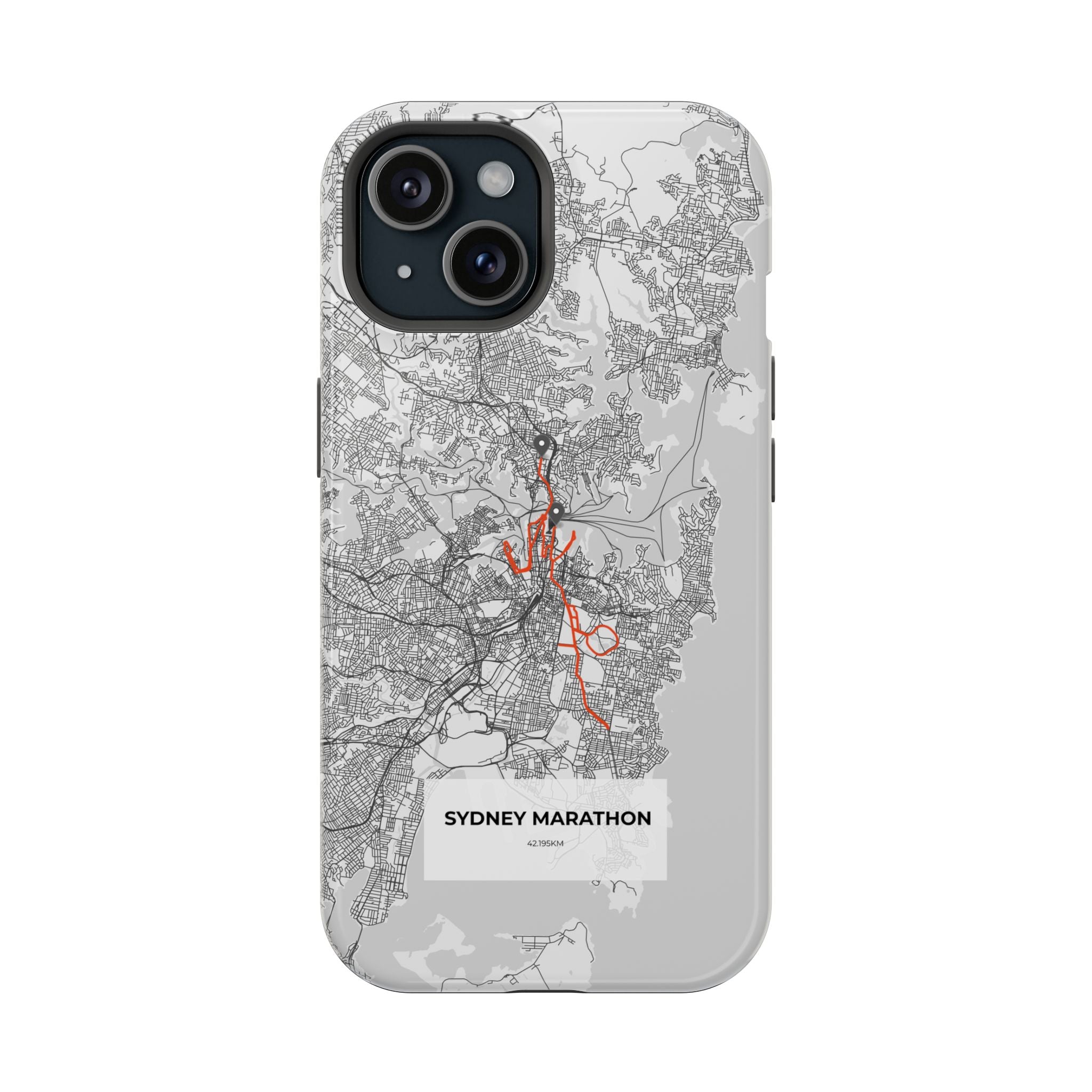 Sydney Marathon Route Magnetic Impact-Resistant Phone Case