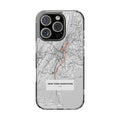 New York Marathon Route Magnetic Clear Impact-Resistant Phone Case