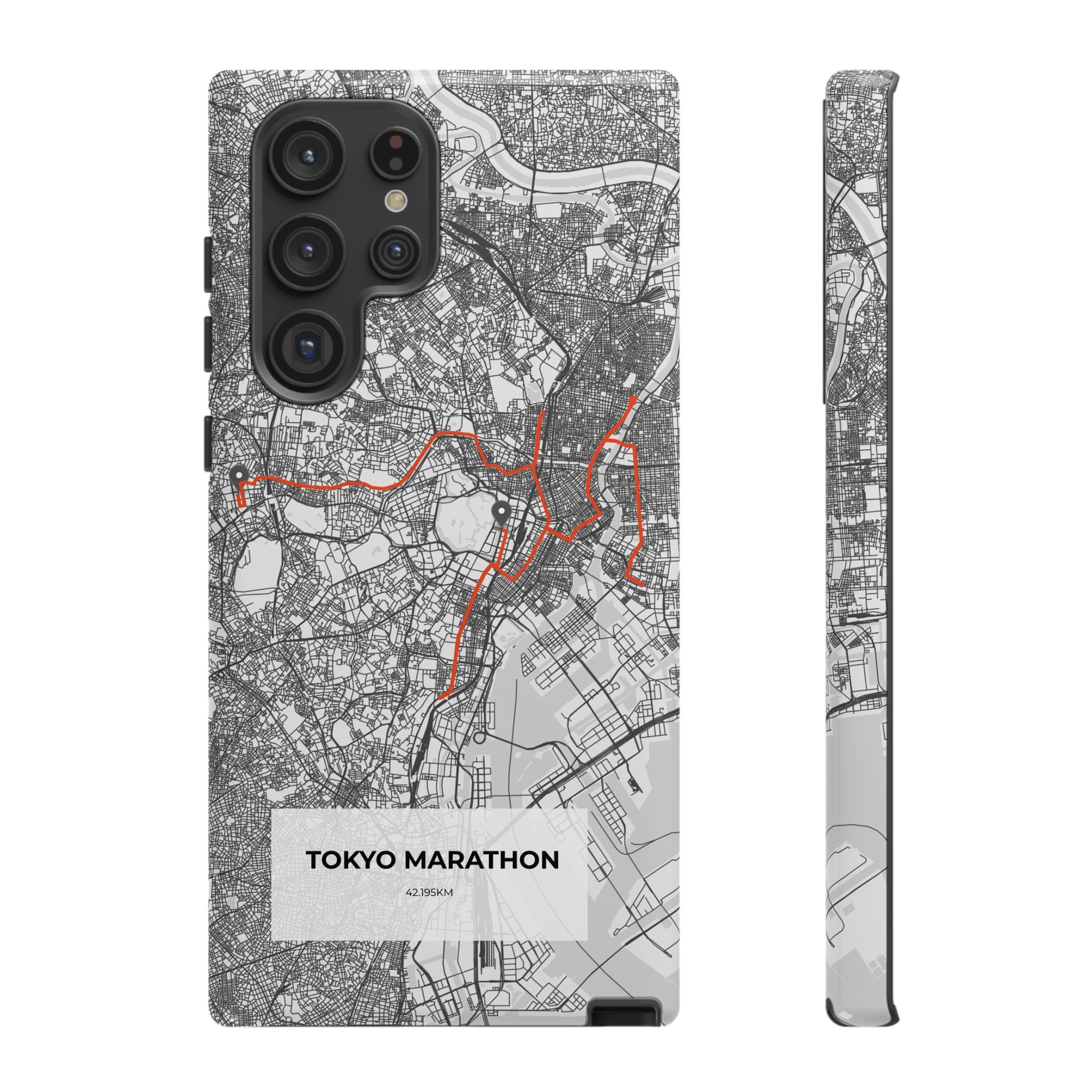 Tokyo Marathon Route Tough Phone Case